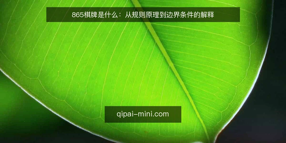 865棋牌是什么：从规则原理到边界条件的解释 — 常见困惑：为什么同一款棋牌在不同设备上表现不同 配图